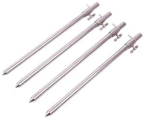 4 x NGT Stainless Steel Banksticks 75-125cm, Watersport en Boten, Hengelsport | Algemeen, Overige typen, Nieuw, Verzenden