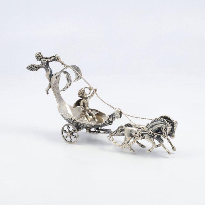 Argentor - Engelenwagen - Miniatuur figuur - .835 zilver, Antiek en Kunst, Antiek | Goud en Zilver