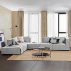 Modulaire Bank / Hoekbank Domas XXL - Lichtgrijs - Stoffen b, Huis en Inrichting, Verzenden, Nieuw