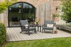 VDG Atlanta loungestoelen set + bijzettafel - 3-delig, Verzenden, Nieuw, Overige materialen, Loungeset