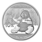 Chinese Panda 30 gram 2017 (per 10 + 1 gratis), Postzegels en Munten, Verzenden, Oost-Azië, Losse munt, Zilver