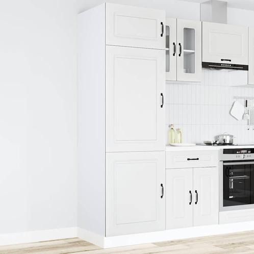 vidaXL Keukenkast Kalmar bewerkt hout wit, Huis en Inrichting, Keuken | Keukenelementen, Wit, Nieuw, Verzenden