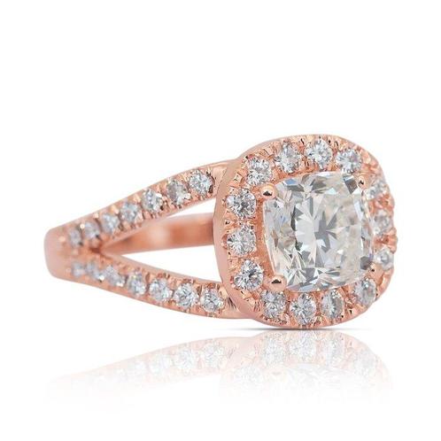 Ring - 18 karaat Roségoud - 2.54ct. tw. Diamant (Natuurlijk), Sieraden, Tassen en Uiterlijk, Ringen