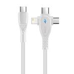3 in 1 USB-C Oplaadkabel - iPhone Lightning / USB-C /, Verzenden, Nieuw