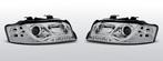 Koplampen Tube Light | Audi A4 B6 2000-2004 | chroom, Verzenden, Nieuw, Audi