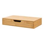 Wandplank met lade Bokn bamboe 40x24x8 cm naturel [en.casa], Huis en Inrichting, Woonaccessoires | Wandplanken en Boekenplanken