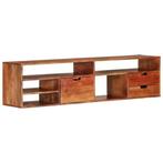 Massief Acacia TV-meubel 140cm | Retourdeal, Huis en Inrichting, 100 tot 150 cm, Nieuw, Ophalen of Verzenden, Minder dan 100 cm