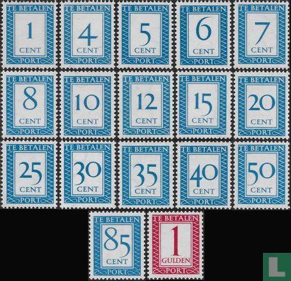 Nederland - Cijfer in rechthoek - 1947, Postzegels en Munten, Postzegels | Nederland, Postfris, Verzenden