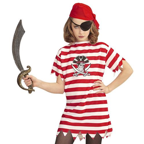 Piraat Shirt Meisje, Kinderen en Baby's, Carnavalskleding en Verkleedspullen, Nieuw, Verzenden
