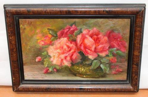 Emília Coranty de Guasch (1862-1944) - Bodegón de rosas, Antiek en Kunst, Kunst | Schilderijen | Klassiek