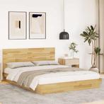 vidaXL Bedframe hoofdeinde zonder matras 150x200 cm massief, Bruin, Verzenden, Overige maten, 200 cm
