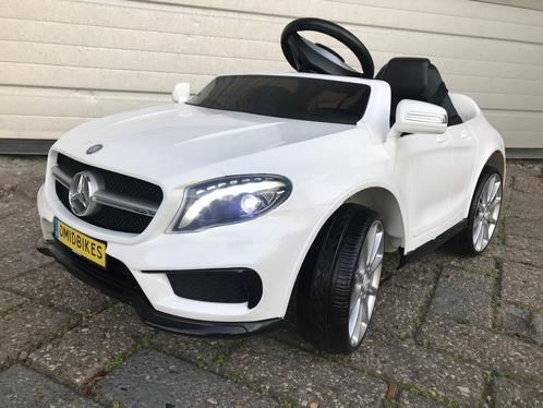 Kinder Accu Auto  GLA45 AMG 12v zwart Of Wit RC- Leder zit, Kinderen en Baby's, Speelgoed | Buiten | Accuvoertuigen, Nieuw, Ophalen of Verzenden