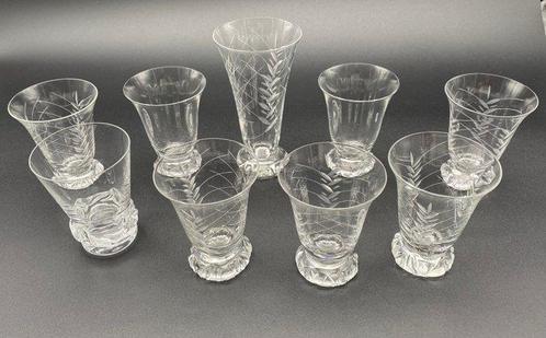 Daum - Wijnglas (9) - Kim Model - Kristal - Serie van 9 -, Antiek en Kunst, Antiek | Meubels | Tafels