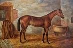 Scuola inglese (XIX) - Cavallo in stalla