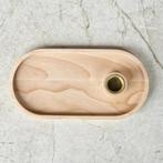HOCHO Beukenhouten Dienblad met Kaarshouder – 200x100x35.., Huis en Inrichting, Ophalen of Verzenden, Nieuw