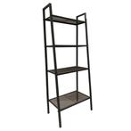 Boekenkast / Opslagrek 62x35,5x148 cm zwart, metaal,, Ophalen of Verzenden, Gebruikt