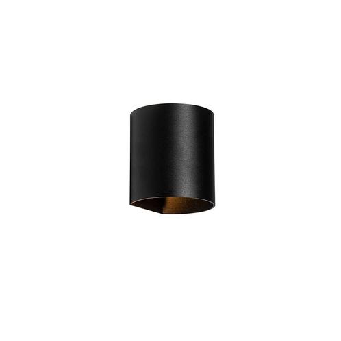 Moderne wandlamp zwart met lichteffect - Sabbio, Huis en Inrichting, Lampen | Wandlampen, Nieuw