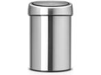 Brabantia Touch Bin Prullenbak - 3 liter - Matt Steel, Verzenden, Zo goed als nieuw