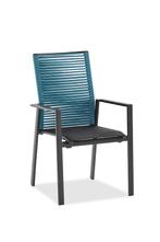 Niehoff Cervo aluminium hoge rugleuning - Zwart/blauw, Tuin en Terras, Tuinstoelen, Ophalen of Verzenden, Nieuw