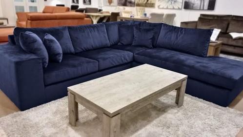 Hoekbank Loenen - hoekbanken - Blauw, Huis en Inrichting, Banken | Sofa's en Chaises Longues, Nieuw, Stof