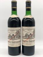 2 x 75cl Chateau Cantemerle, Haut-Medoc 1970 (Bordeaux), Ophalen of Verzenden, Nieuw, Frankrijk, Rode wijn