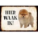 Waakbord - Hier Waak Ik - Pomeriaan / Mini Keeshond