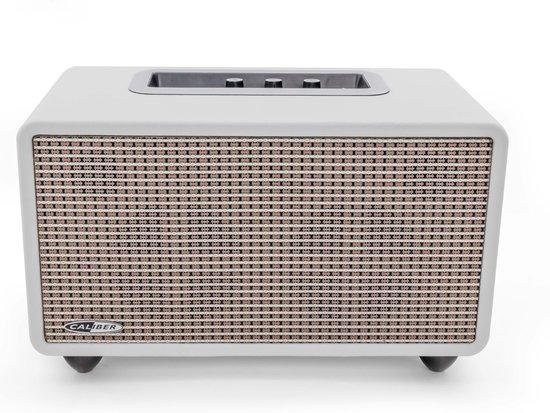 Caliber HFG411BT Wit - Bluetooth speaker - Retro - USB, Audio, Tv en Foto, Luidsprekers, Verzenden