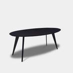 Tafel Ovaal Eikenhout - Hout Onderstel - Donker Eiken, Huis en Inrichting, Tafels | Eettafels, Nieuw