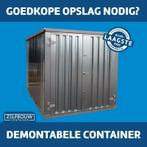 Milieucontainer 3x2 met lekbak, dubbele deur en kortingscode, Zakelijke goederen, Machines en Bouw | Keten en Containers