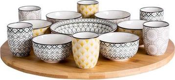 Cosy&Trendy Azra 14-Delig Draaischotel - Ø 40 cm - Bamboe beschikbaar voor biedingen