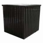 Metalen container in zwarte kleur + korting, Doe-het-zelf en Verbouw, Ophalen of Verzenden