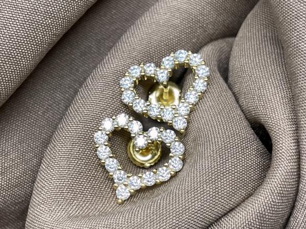 Veiling - Oorbellen hart briljant, Sieraden, Tassen en Uiterlijk, Oorbellen