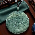 Hanger Druïde in Jaded Nefriet – Handgemaakt Gravure -