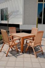 Teakea Teakhouten Tuinset Linda – 2 Verstelbare, Tuin en Terras, Tuinsets en Loungesets, Verzenden, Nieuw