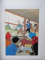 Tintin - 1 Lithografie ter ere van Hergé en zijn personages, Nieuw