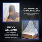 NIVADA Klamboe XL - 2 Persoons - Met Ophangkoord - Rond -, Caravans en Kamperen, Kampeeraccessoires, Ophalen of Verzenden, Zo goed als nieuw