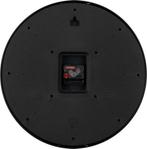 2dekans | Wandklok - Finesse - Nikkel wijzerplaat - Zwarte, Huis en Inrichting, Ophalen of Verzenden, Zo goed als nieuw