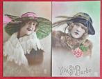 België - Fantasie - Vrouwen en koppels, Hoeden, Feesten -, Verzamelen, Gelopen