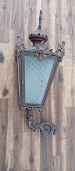 Lantaarn - Glas, IJzer, Messing - Antieke wandlantaarn - 49, Antiek en Kunst