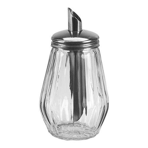 Suikerstrooier | RVS/Glas | 0.26L | 150(h)mm EMGA, Zakelijke goederen, Horeca | Keukenapparatuur, Nieuw in verpakking, Verzenden
