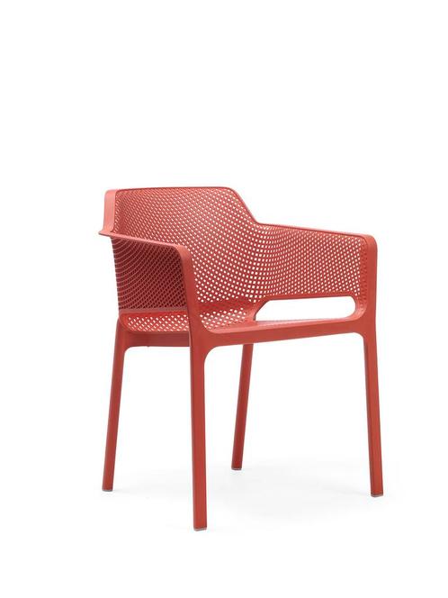 Nardi Net armleuningstoel van glasvezel - Corallo, Tuin en Terras, Tuinsets en Loungesets, Ophalen of Verzenden