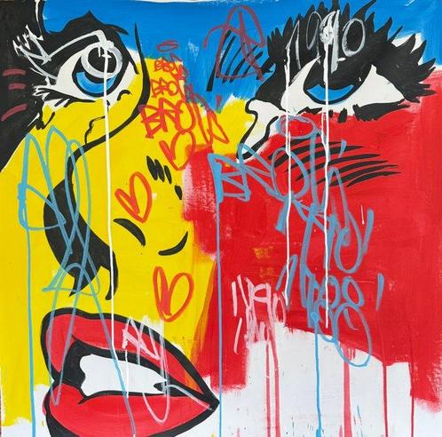 Freda People (1988-1990) - Lichtenstein Girl, Antiek en Kunst, Kunst | Schilderijen | Modern