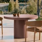 *WOONWINKEL* Kave Home Aiguablava Cement Eettafel Rond Terra, Verzenden, Nieuw