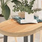 vidaXL Tafelblad 80x40x4 cm ovaal massief eikenhout, Huis en Inrichting, Tafels | Eettafels, Verzenden, Nieuw