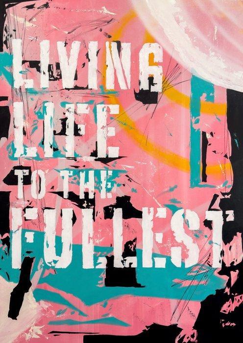 Afonsoul (1992) - Living Life - XXL, Antiek en Kunst, Kunst | Schilderijen | Modern