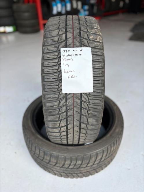 225/40/18 BRIDGESTONE BLIZZAK 6,2MM 2 STUKS 130,- (2017), Auto-onderdelen, Banden en Velgen, 18 inch, ARN erkend, BOVAG lid, Stiba lid