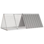 vidaXL Konijnenhok 201,5x80,5x71 cm gegalvaniseerd staal, Dieren en Toebehoren, Knaagdieren en Konijnen | Hokken en Kooien, Verzenden
