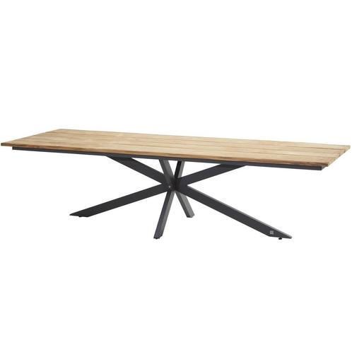Minerva dining tuintafel met Robusto teakblad 280x95xH75 cm, Tuin en Terras, Tuintafels, Nieuw, Ophalen of Verzenden