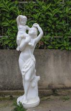 sculptuur, Graziosa dama classica con fanciullo - 130 cm -, Antiek en Kunst, Antiek | Overige Antiek