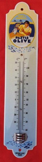 Emaille plaat - Emaille / Metaal / Thermometer (Pastis, Antiek en Kunst